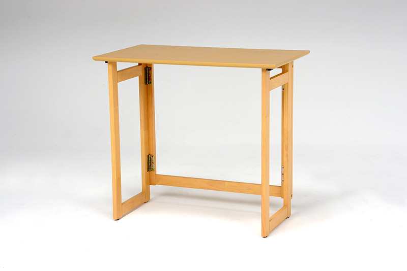 キャスター付きのシンプルデザインが使いやすい 折りたたみテーブル